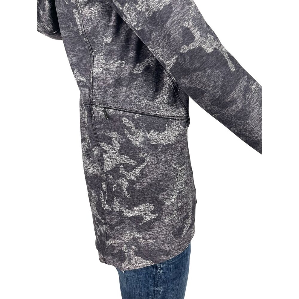 Lululemon Warm Stabilizer 1/2 Zip Hoodie 4 Gray Black Incognito Camo Running - Picture 7 of 11